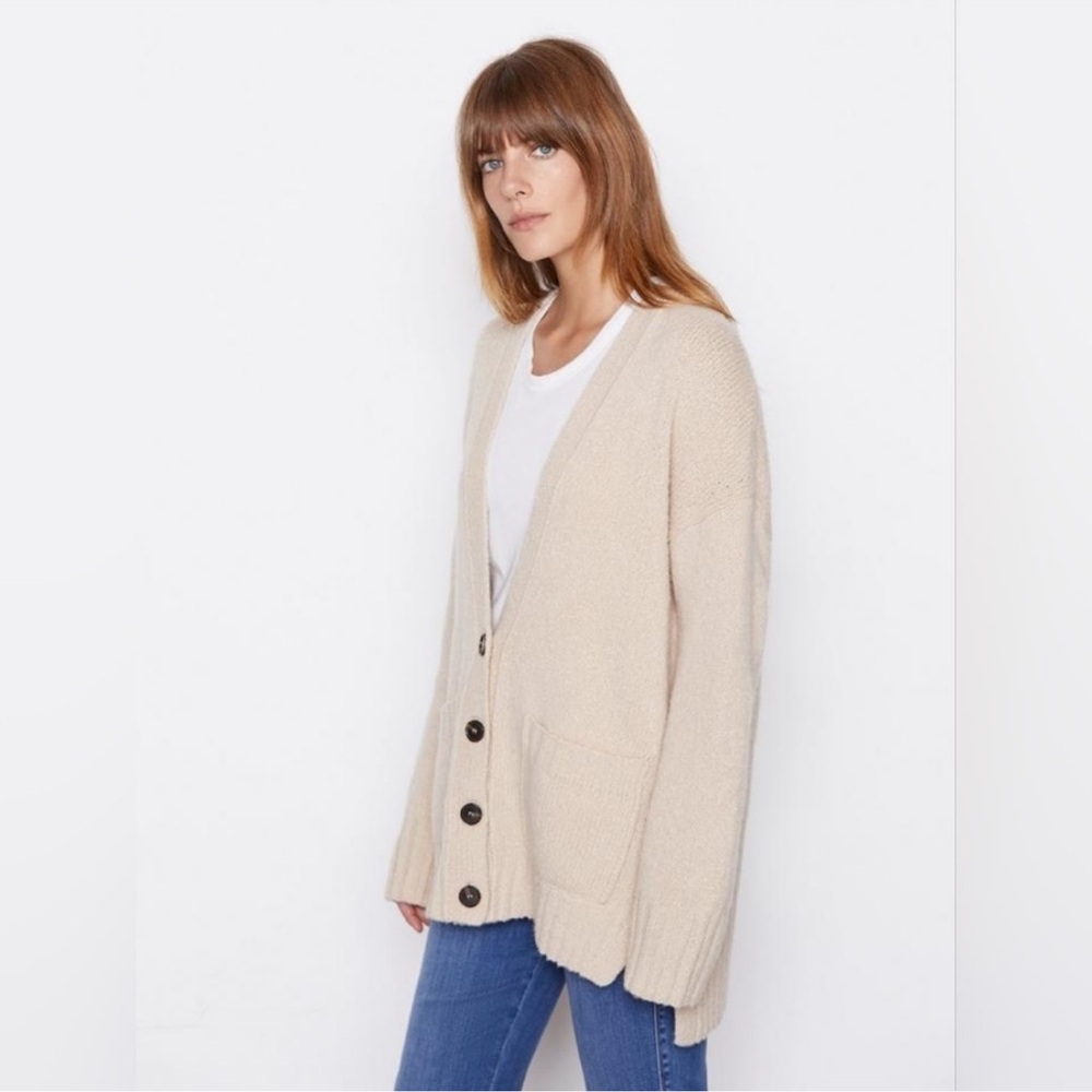 Frame long luxe wool/cashmere cardigan - Picture 2 of 15